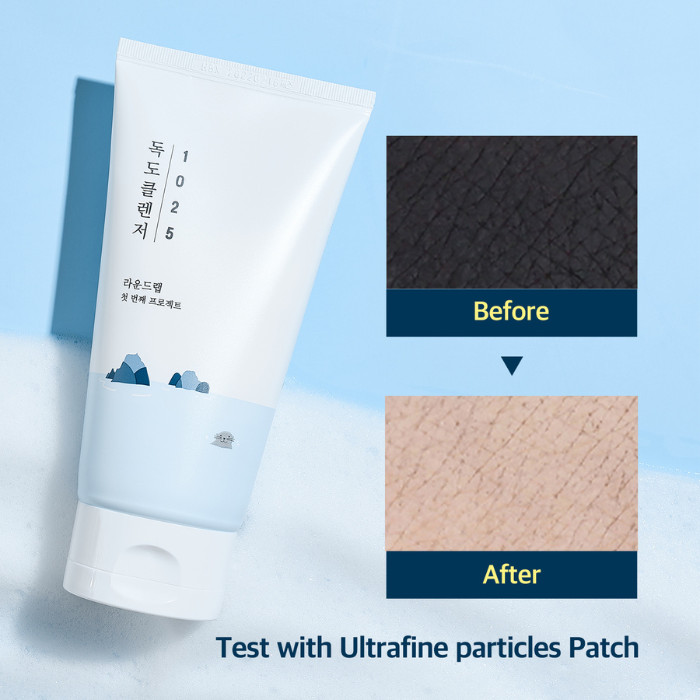 Round Lab 1025 Dokdo Cleanser - Gentle pH-Balanced Foam Cleanser with Deep Sea Water for Sensitive Skin 150ml