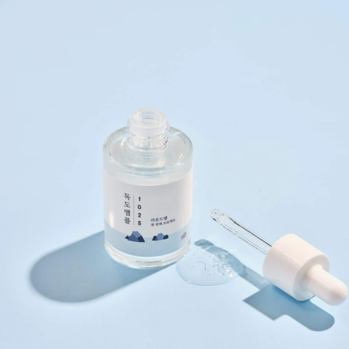Round Lab 1025 Dokdo Ampoule - Soothing & Hydrating Korean Serum with Deep Sea Water for Sensitive, Dehydrated Skin 45G