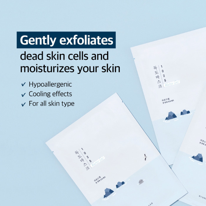 Round Lab 1025 Dokdo Hydrating Water Gel Mask - Cooling Gel Mask with Deep Sea Water for Intense Skin Hydration 30 ML