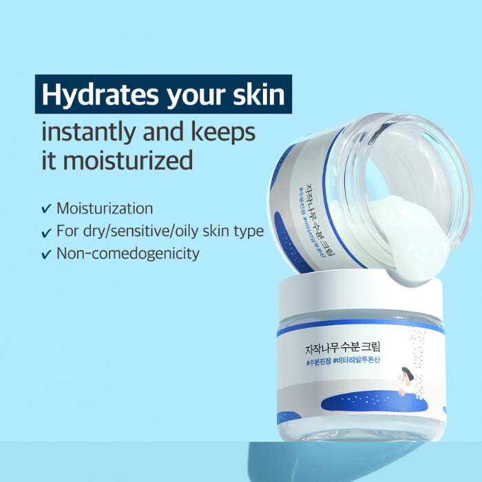 Round Lab Birch Juice Moisturizing Cream - Lightweight Hydrating Cream with Birch Sap for Radiant, Soft Skin 80ML