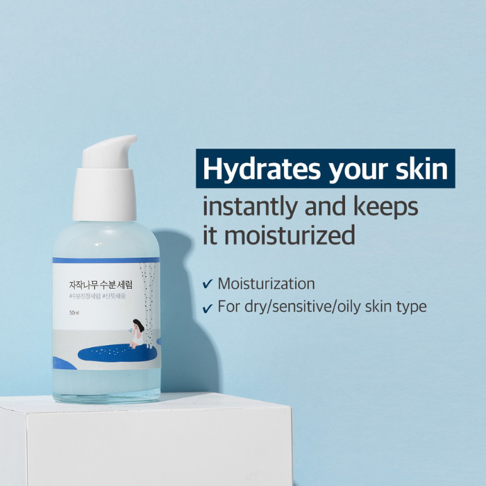 Round Lab Birch Juice Moisturizing Serum - Lightweight Hydrating Korean Serum with Birch Sap for Radiant, Plump Skin 50ml