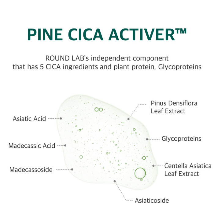 Round Lab Pine Calming Cica Pad – Soothing Toner Pads with Cica & Pine Leaf for Redness Relief and Skin Barrier Repair 50s pads /195 ml