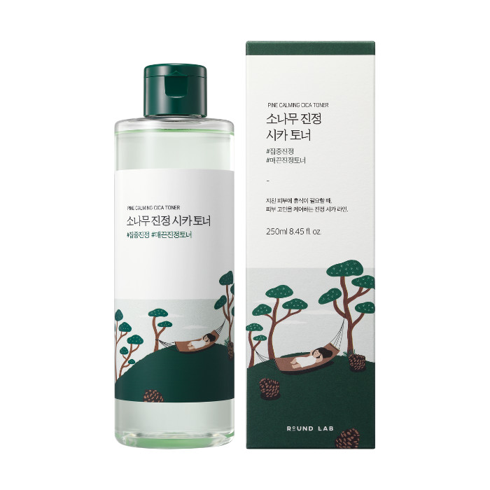 Round Lab Pine Calming Cica Toner - Soothing Korean Toner with Pine Leaf & Centella Asiatica for Sensitive, Redness-Prone Skin 250ml