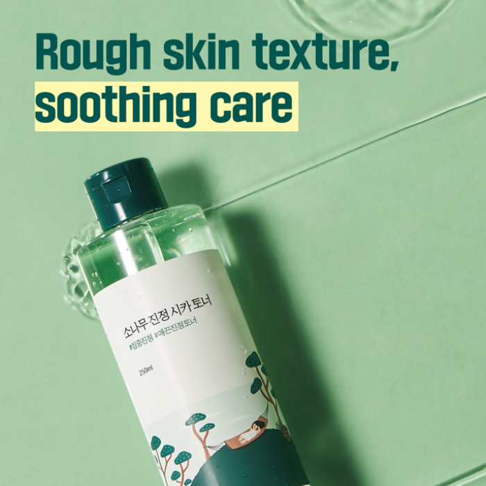 Round Lab Pine Calming Cica Toner - Soothing Korean Toner with Pine Leaf & Centella Asiatica for Sensitive, Redness-Prone Skin 250ml