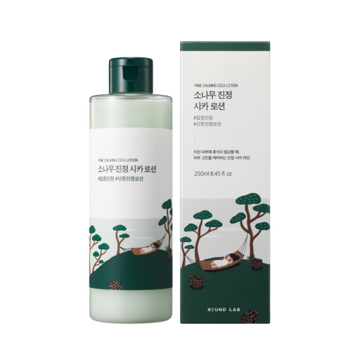 Round Lab Pine Calming Cica Lotion - Soothing Moisturizing Lotion with Pine Leaf & Centella for Sensitive, Irritated Skin 250 ml