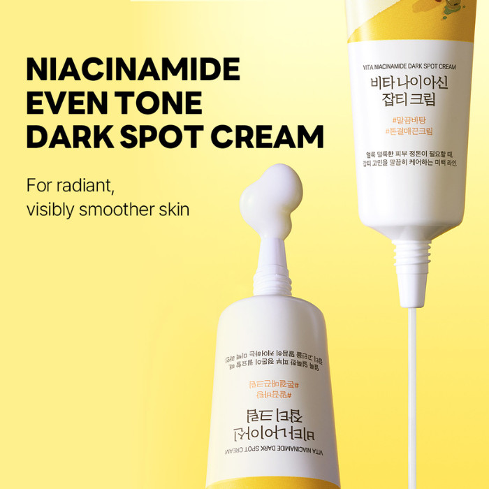 Round Lab Vita Niacinamide Dark Spot Cream -Brightening Moisturizer with 5% Niacinamide & Vitamin C for Spot Correction 50ml