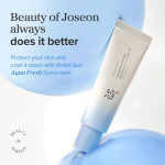 Beauty of Joseon Relief Sun Aqua-Fresh Sunscreen (SPF50+) PA++++ with Rice & Panthenol – Lightweight UV Shield 50ml