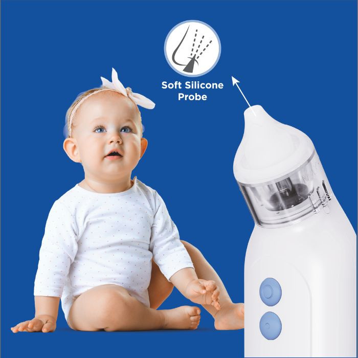 Trister Nasal Aspirator, Electric Baby Nose Cleaner with 2 Suction Levels and Soft Silicone Tips - TS 892NA