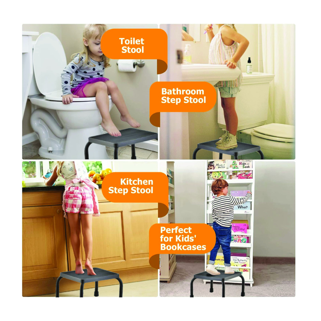 Trister Foot Step Stool, Anti-Slip Steel Frame Support for Hospitals and Home Bathrooms - TS 942FS