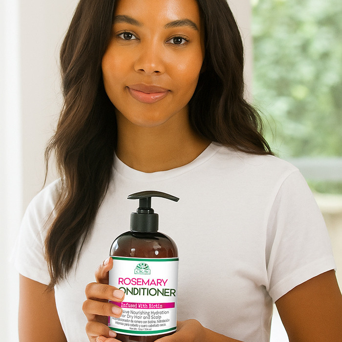 Okay Pure Rosemary with Biotin Conditioner, Hydrating, Strengthening and Growth-Boosting Hair Care, 354ml