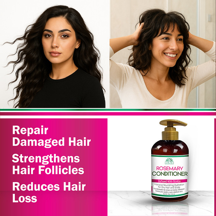 Okay Pure Rosemary with Biotin Conditioner, Hydrating, Strengthening and Growth-Boosting Hair Care, 354ml