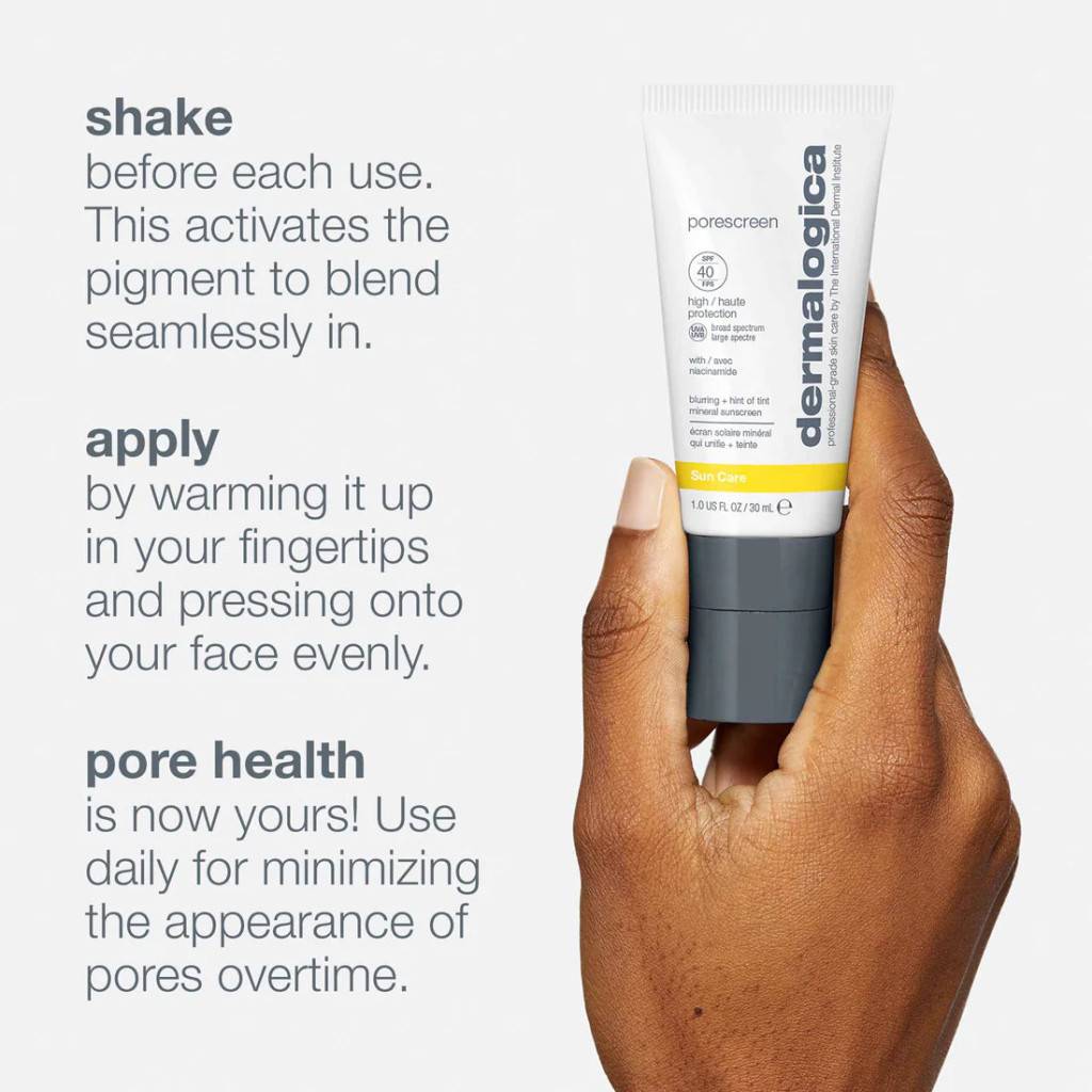 Dermalogica Porescreen (SPF40) Mineral Sunscreen, Protect, Blur and Enhance Skin Tone with Tint, 30ml