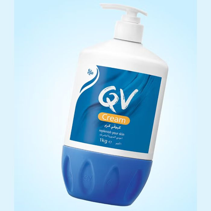 Ego QV Cream Pump Rich Moisturizer for All Skin Types, Hydrating and Protective, 1kg