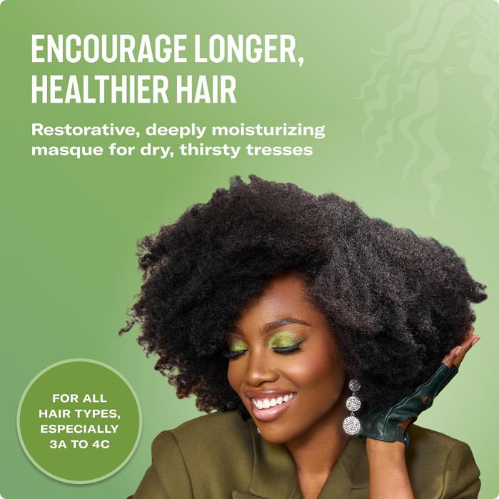 Mielle Organics Rosemary Mint Strengthening Hair Masque, Deep Moisture and Repair with Biotin, Honey & Oils - 340g