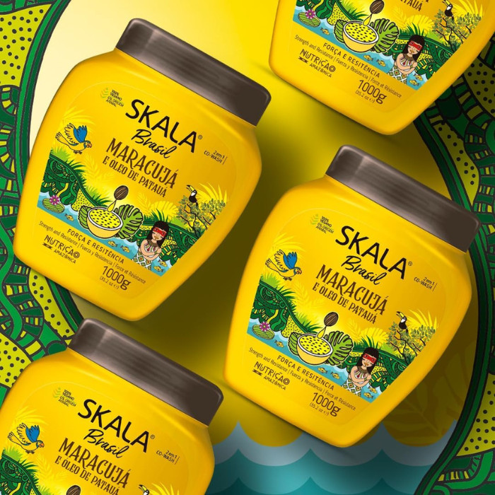 Skala Brasil Maracuja & Pataua Oil 2 In 1 Cream, Growth, Strength and Nourishment for All Hair Types – 1000g