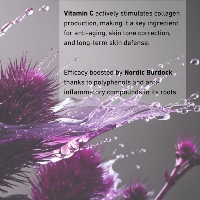 Bionnex The Nordea Vitamin C + Ferulic + Burdock, Brightening and Anti-Aging Serum for All Skin Types, 30ml