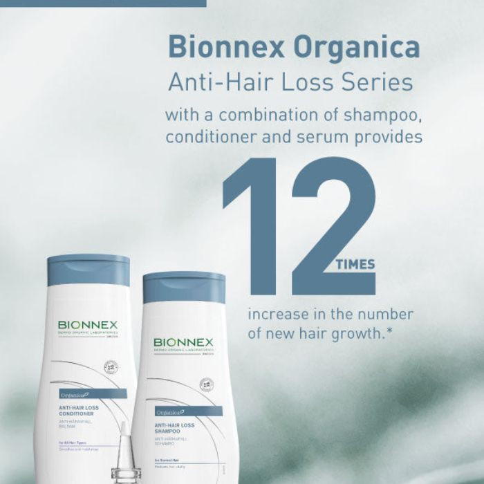 Bionnex Organica Anti-Hair Loss Conditioner, Strengthening Herbal Protein Formula for All Hair Types, 300ml
