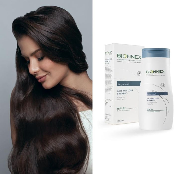 Bionnex Organica Anti-Hair Loss Shampoo for Oily Hair, Strengthens and Reduces Hair Fall Naturally, 300ml
