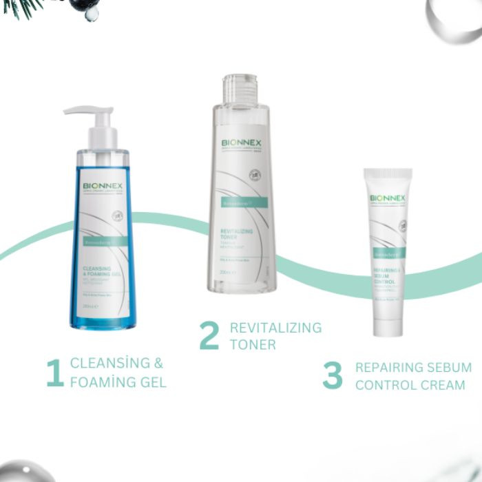 Bionnex Rensaderm Cleansing & Foaming Gel, Cleanser for Oily and Acne-Prone Skin with Trio-Acid Complex, 200ml