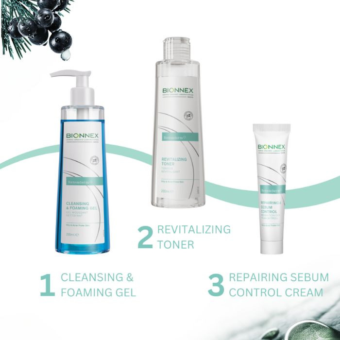 Bionnex Rensaderm Repairing & Sebum Control Cream, Oil Control and Barrier Repair for Acne-Prone Skin, 30ml