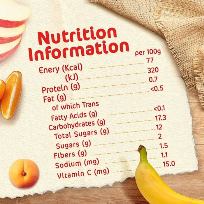 Nestle Cerelac Puree, 6 Fruits, Nutritious Baby Food with Vitamin C, 100% Natural Ingredients, 90g