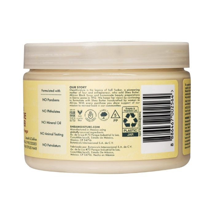 Shea Moisture Jamaican Black Castor Oil Strengthen & Restore Leave-In Conditioner for Damaged Hair, 340 ml