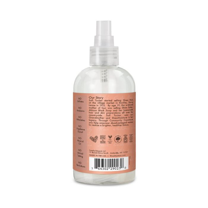 Shea Moisture Coconut & Hibiscus Hold & Shine Mist, Frizz Control and Hydrating Curl Spray, 237ml