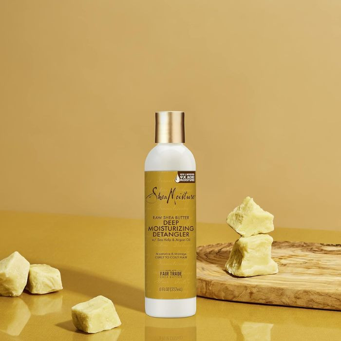 Shea Moisture Raw Shea Butter Deep Moisturizing Detangler, Softens, Nourishes and Reduces Breakage, 237ml