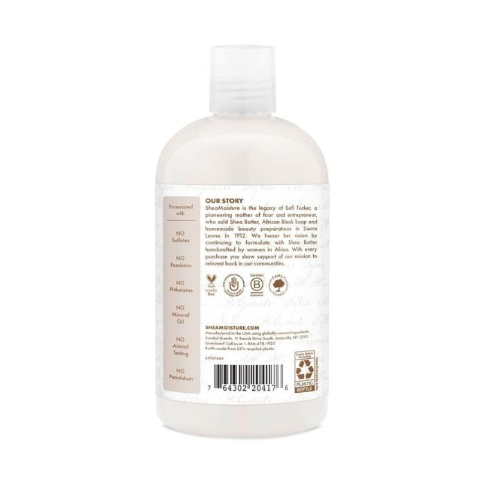 Shea Moisture 100% Virgin Coconut Oil Daily Hydration Shampoo, Sulphate-Free Moisturizing Cleanser, 384ml