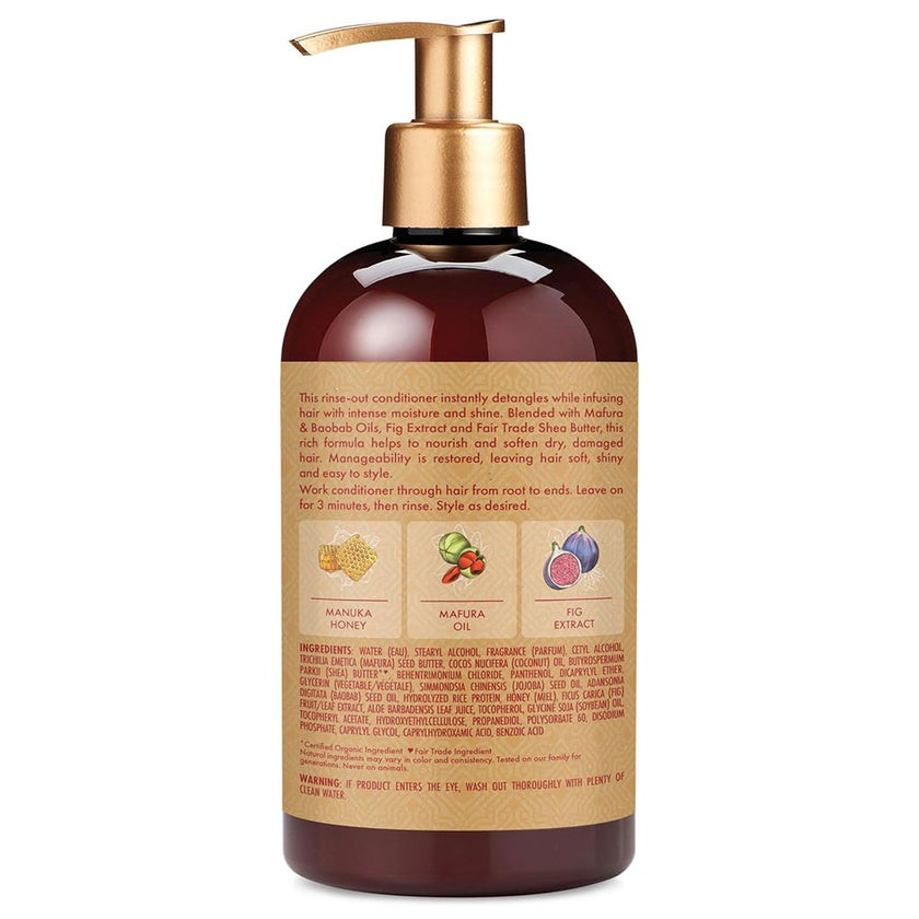 Shea Moisture Manuka Honey and Mafura Oil Conditioner, Intensive Hydration and Detangling, 384ml
