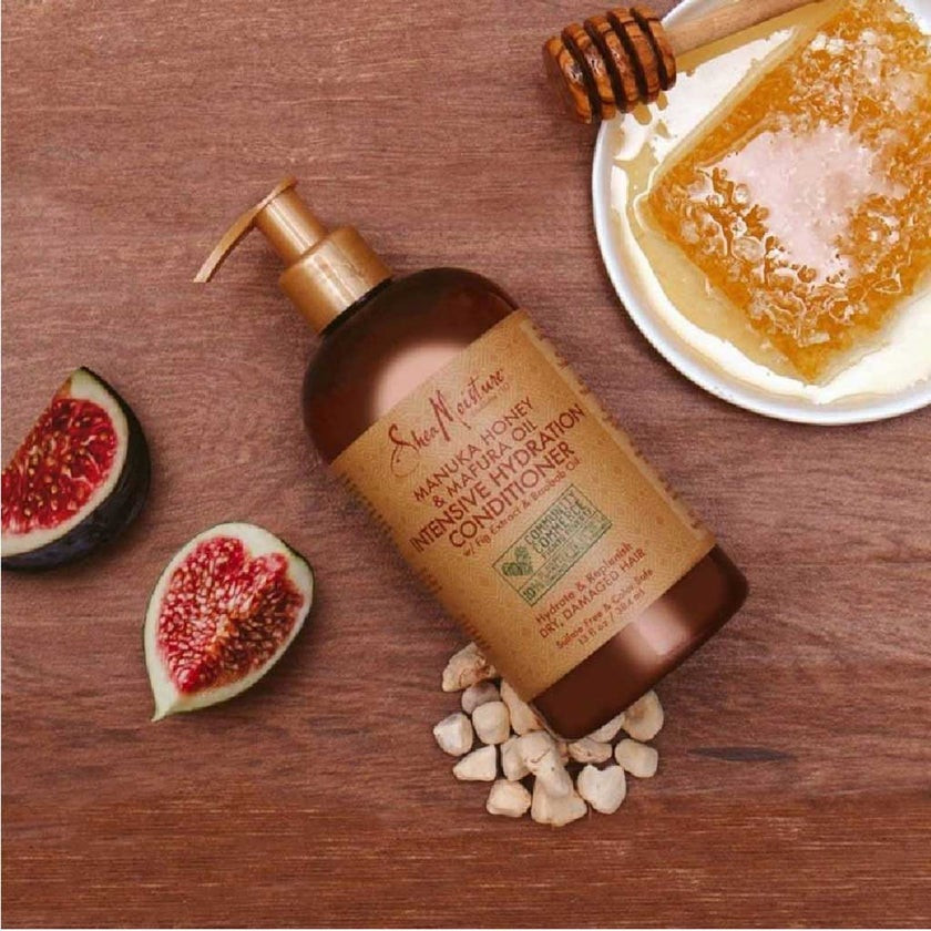 Shea Moisture Manuka Honey and Mafura Oil Conditioner, Intensive Hydration and Detangling, 384ml