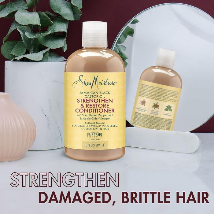 Shea Moisture Jamaican Black Castor Oil Conditioner, Strengthen, Restore and Deeply Nourish Hair, 384ml