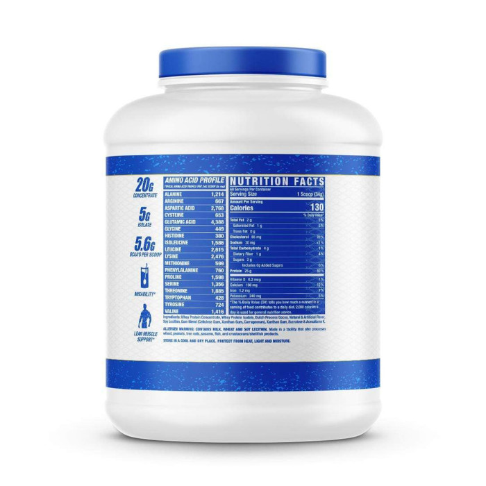 Ronnie Coleman King Whey Protein Cookies and Cream, Fast Absorption, Muscle Growth, Recovery Support - 5lb