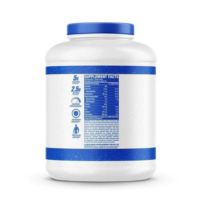 Ronnie Coleman Pro-Antium Double Chocolate Cookie, Multi-Source Protein Blend with Creatine & BCAAs, 5lb