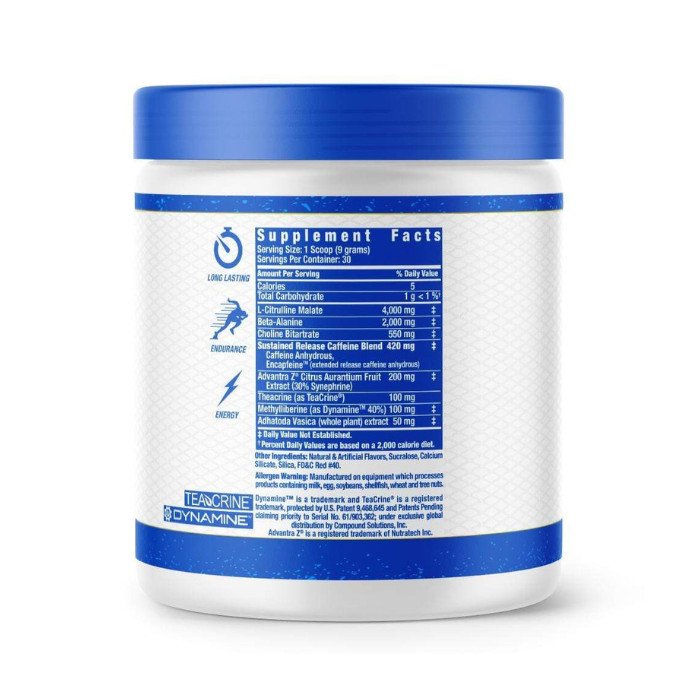 Ronnie Coleman Yeah Buddy Pre-Workout Green Apple, Extreme Energy, Focus and Endurance Booster - 30 Servings