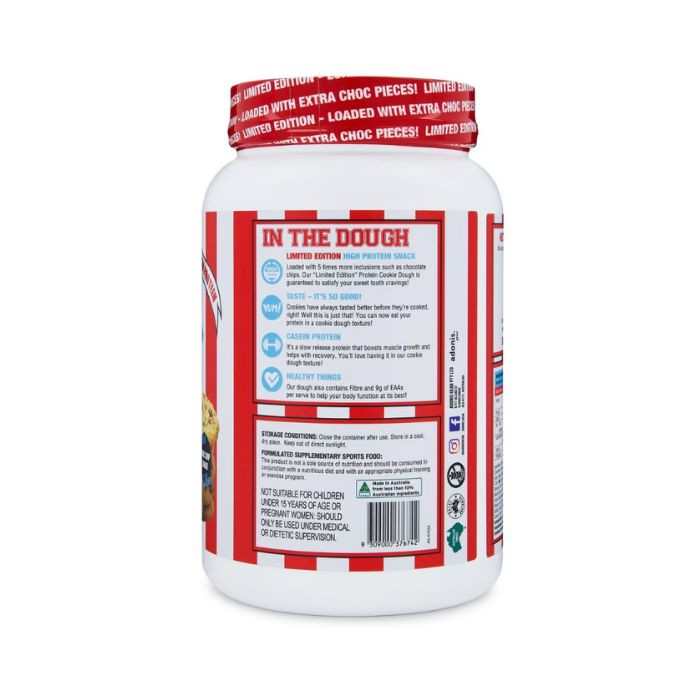 Adonis Gear Cookie Dough Choco Chip Cookie, Casein Protein, Slow Digesting, Limited Edition, 1kg