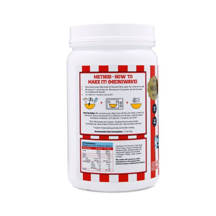 Adonis Gear Cream of Rice Chocolate Brownie, High Protein, Clean Carbs, Muscle Recovery Fuel, 1kg