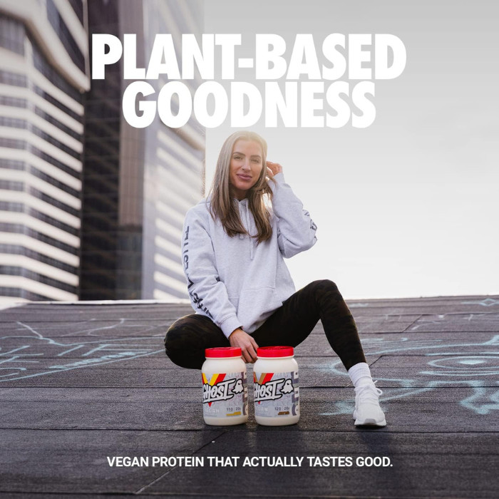 Ghost Vegan Protein, Chocolate Cereal Milk, 20g Plant-Based Protein, Soy and Gluten Free - 28 Servings