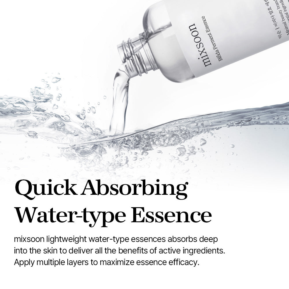 Mixsoon Bifida Ferment Essence Barrier Strengthening, Hydrating, and Elasticity Boosting Essence, 100ml