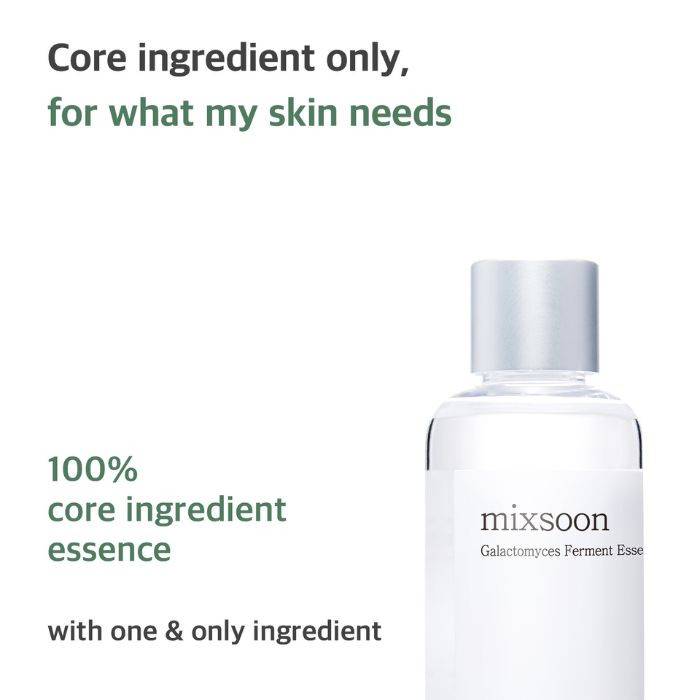 Mixsoon Galactomyces Ferment, Brightening, Hydrating, and Skin Tone-Correcting Essence, 100ml
