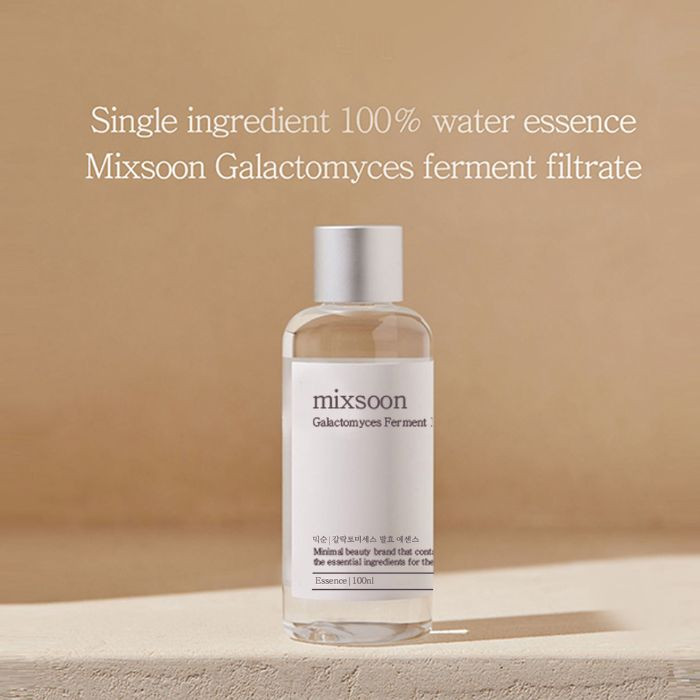 Mixsoon Galactomyces Ferment, Brightening, Hydrating, and Skin Tone-Correcting Essence, 100ml
