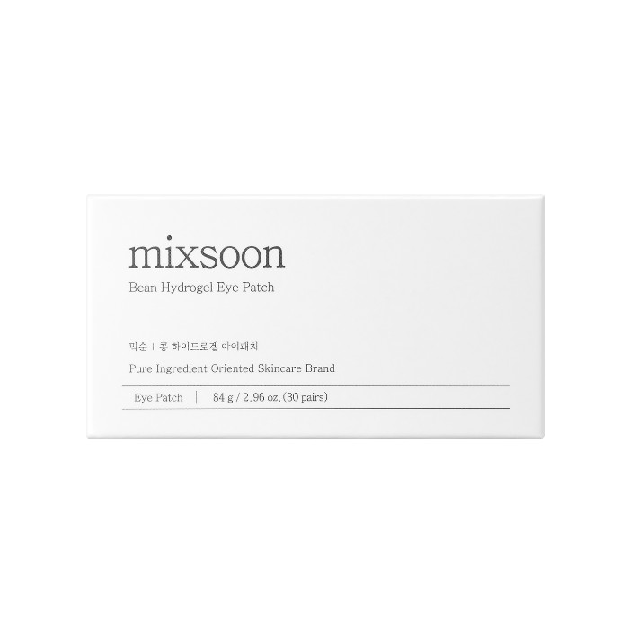 Mixsoon Bean Hydrogel Eye Patch, Hydrating, Brightening and Anti-Wrinkle Peptide Skincare - 84g (30 Pairs)
