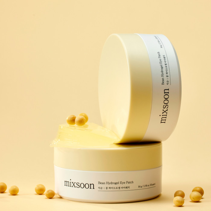 Mixsoon Bean Hydrogel Eye Patch, Hydrating, Brightening and Anti-Wrinkle Peptide Skincare - 84g (30 Pairs)