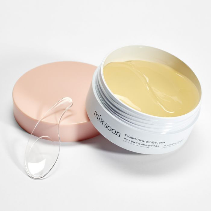 Mixsoon Collagen Hydrogel Eye Patch 84g, Hydrating, Firming, and Wrinkle-Care Patches with Peptides, 30 Pairs