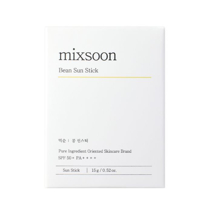 Mixsoon Bean Sun Stick (SPF50) Lightweight Matte Sun Protection with Fermented Plant Extracts - 15g