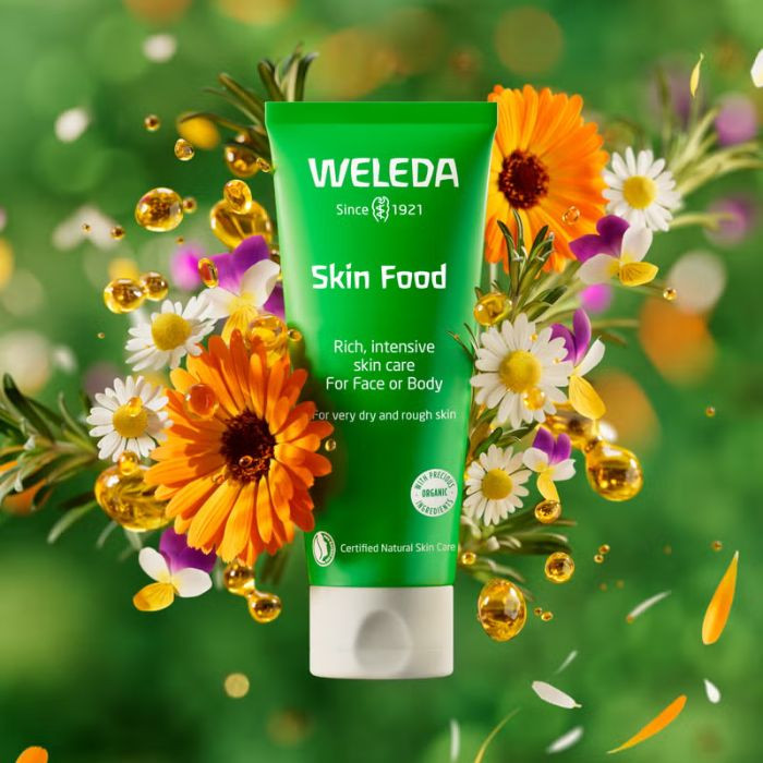 Weleda Skin Food Face and Body Cream, Intense Nourishment for Dry, Rough Skin, Natural Moisturizer, 75ml