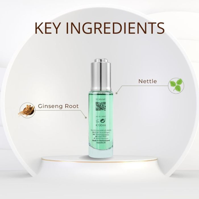 Rausch Caffeine with Ginseng Intensive Scalp Fluid, Hair Loss Treatment and Regrowth Booster, 30ml