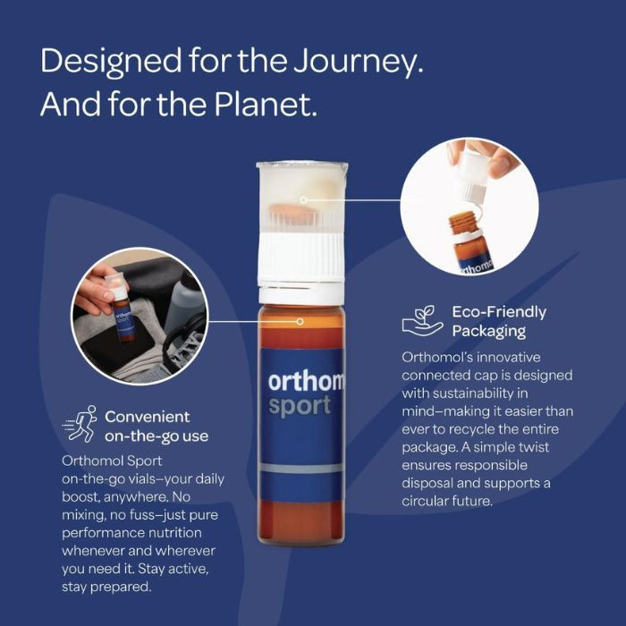 Orthomol Sport Vial, Tablet & Capsules, Energy, Muscle and Endurance Support Supplement, 30s