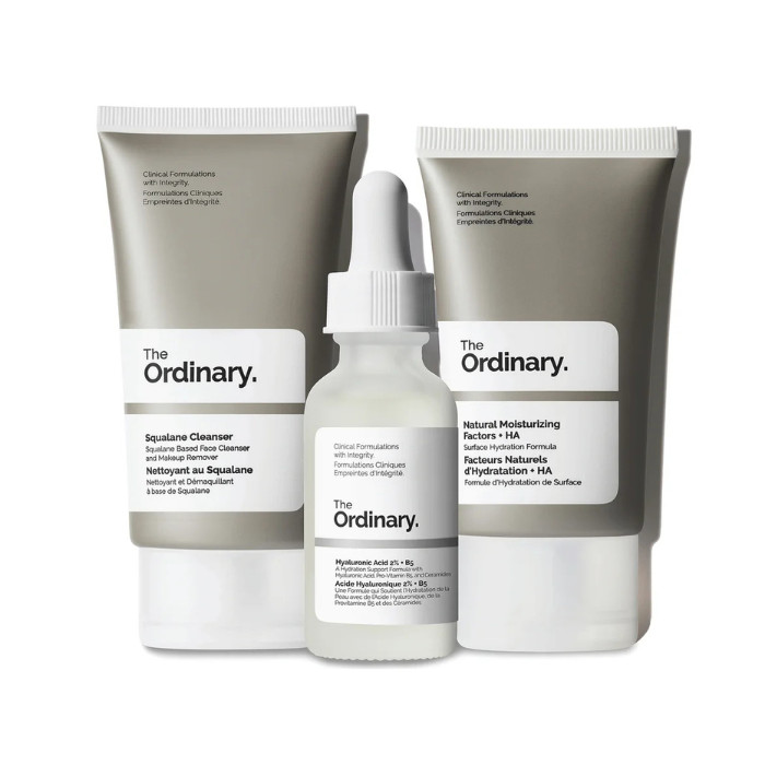 The Ordinary The Daily Set - Squalane Cleanser, Hyaluronic Acid 2% + B5 with Natural Moisturizing Factors + HA