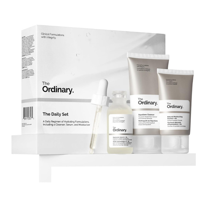The Ordinary The Daily Set - Squalane Cleanser, Hyaluronic Acid 2% + B5 with Natural Moisturizing Factors + HA